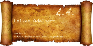 Lelkes Adalbert névjegykártya
